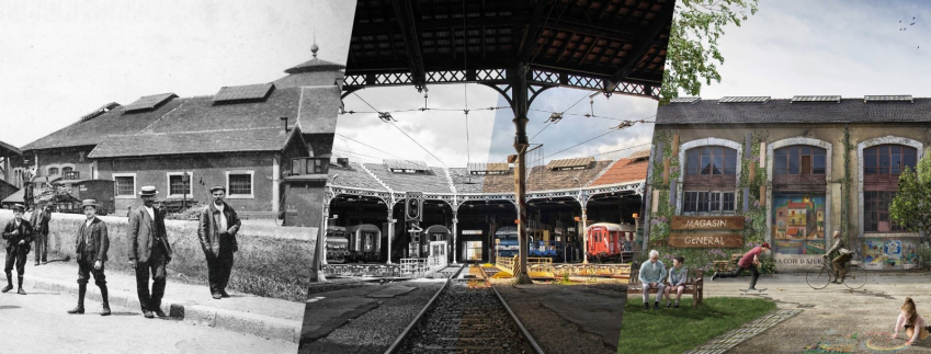 Le dépôt ferroviaire Lyon-Mouche, d'hier à demain. 
